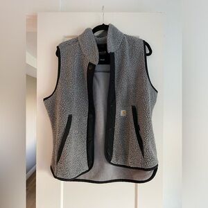 Carhartt Women's Relaxed Fit Fleece Snap-Front Vest